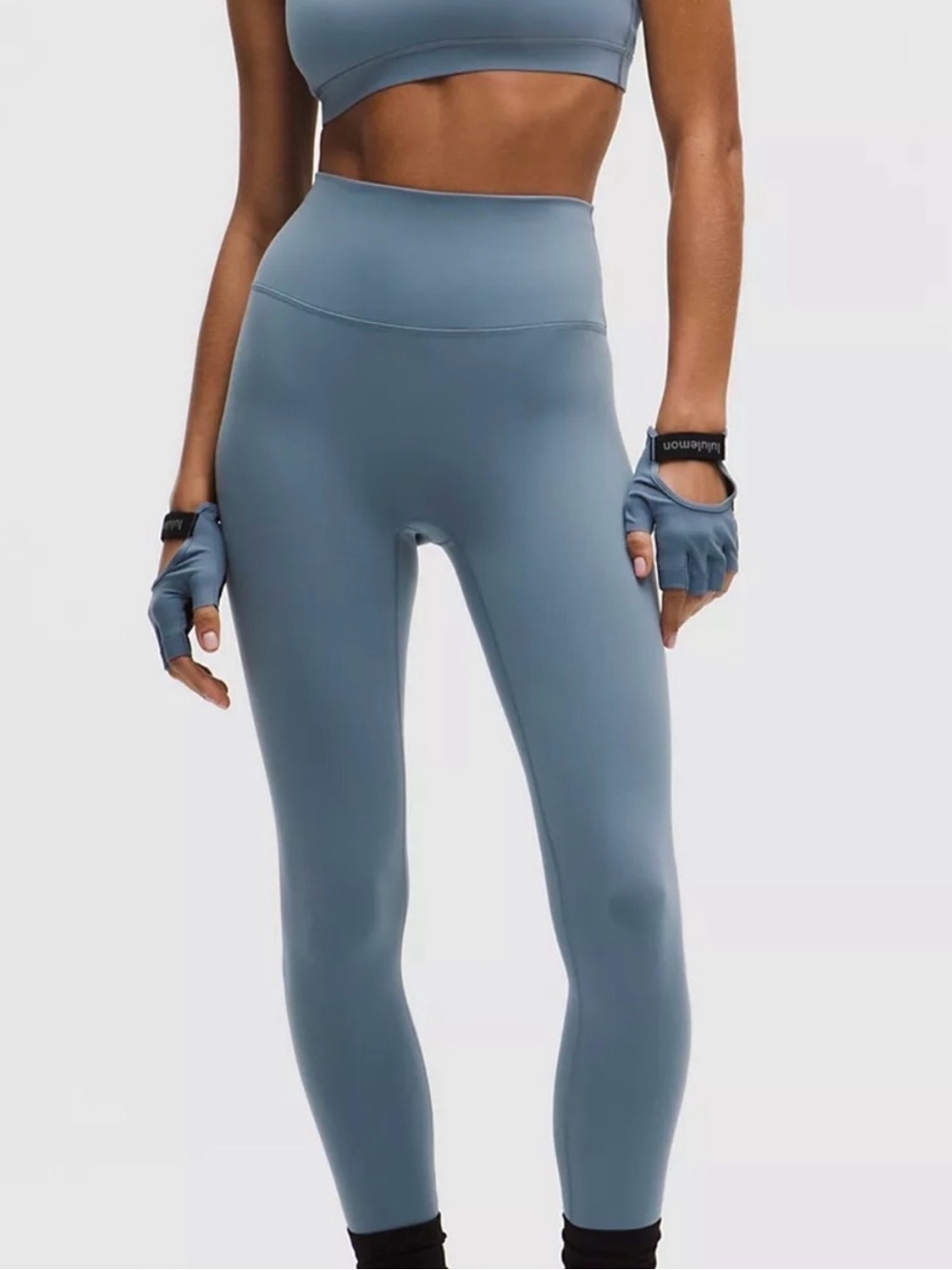 NWT Lululemon SET – Wunder Train Bra + Leggings – Steel Blue – Size 4 (SOLD OUT) - Picture 2 of 13